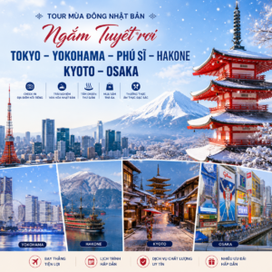 TOKYO – YOKOHAMA – PHÚ SĨ – HAKONE KYOTO – OSAKA