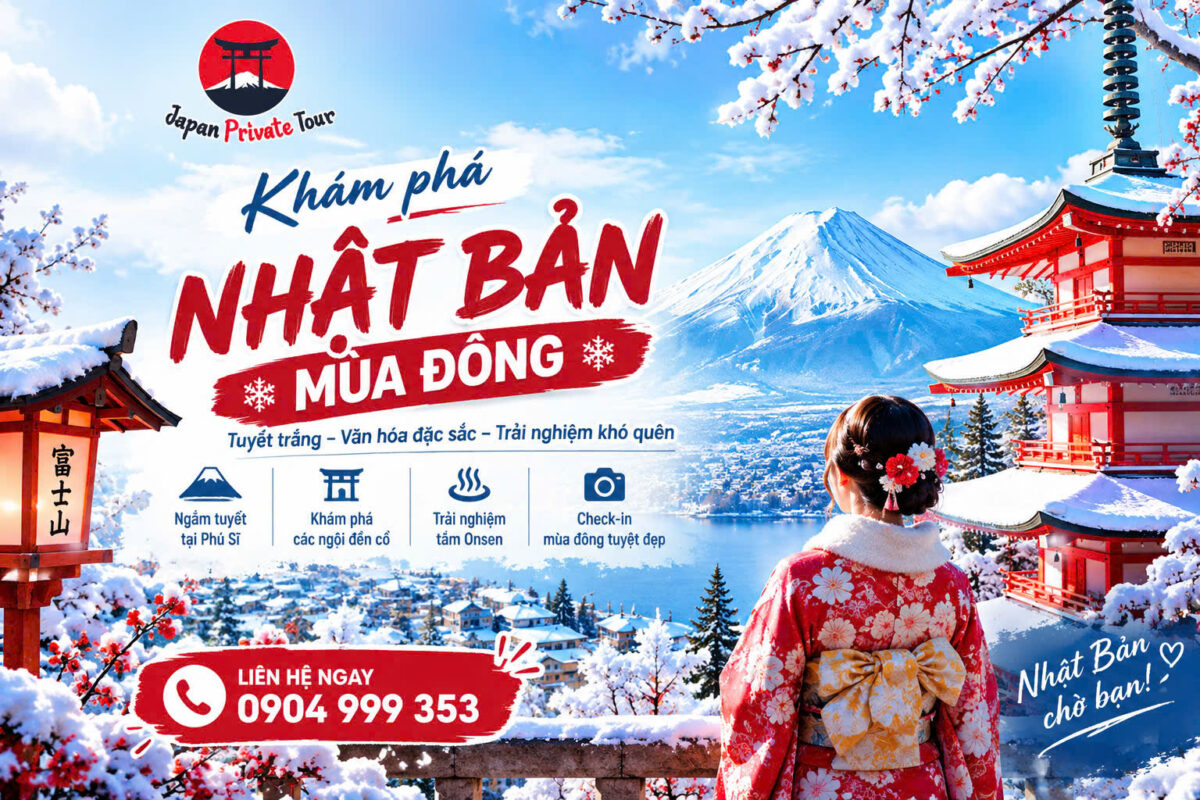  tour du lịch Nhật Bản riêng tư - Japan Private Tour cá nhân hóa hoặc Tour du lịch Nhật Bản trọn gói giá tốt hành trình riêng tư