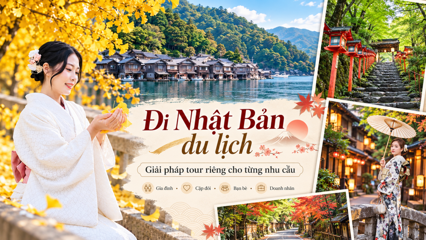 Đi Nhật Bản Du lịch: Giải pháp tour riêng cho từng nhu cầu