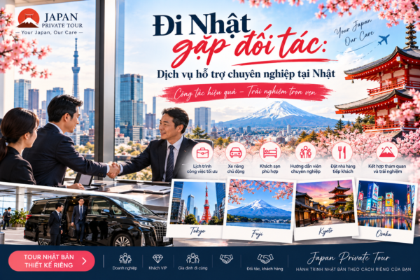 Đi Nhật gặp đối tác: Dịch vụ hỗ trợ chuyên nghiệp tại Nhật cùng Japan Private Tour