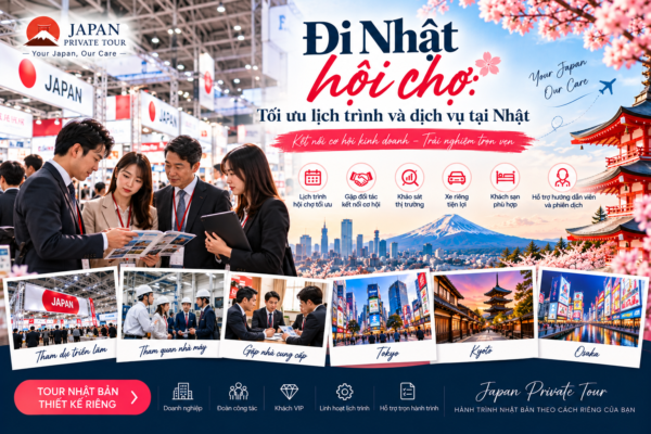 Đi Nhật hội chợ: Tối ưu lịch trình và dịch vụ tại Nhật cùng Japan Private Tour