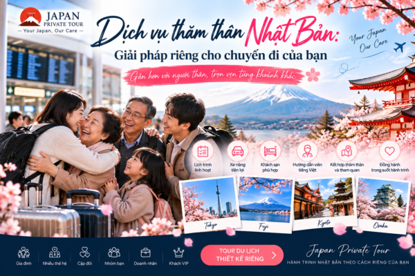 Dịch vụ thăm thân Nhật Bản: Giải pháp riêng cho chuyến đi của bạn cùng Japan Private Tour