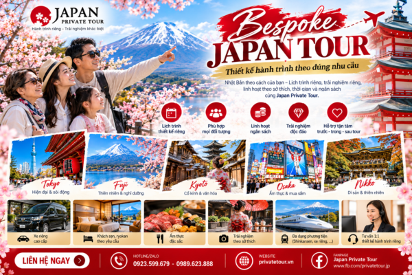 Bespoke Japan Tour: Thiết kế hành trình theo đúng nhu cầu cùng Japan Private Tour