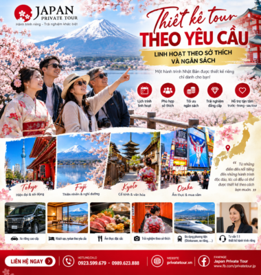 Thiết kế tour theo yêu cầu: Linh hoạt theo sở thích và ngân sách cùng Japan Private Tour