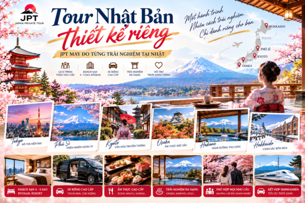 Tour Nhật Bản riêng: Private Travel không ghép đoàn cùng Japan Private Tour