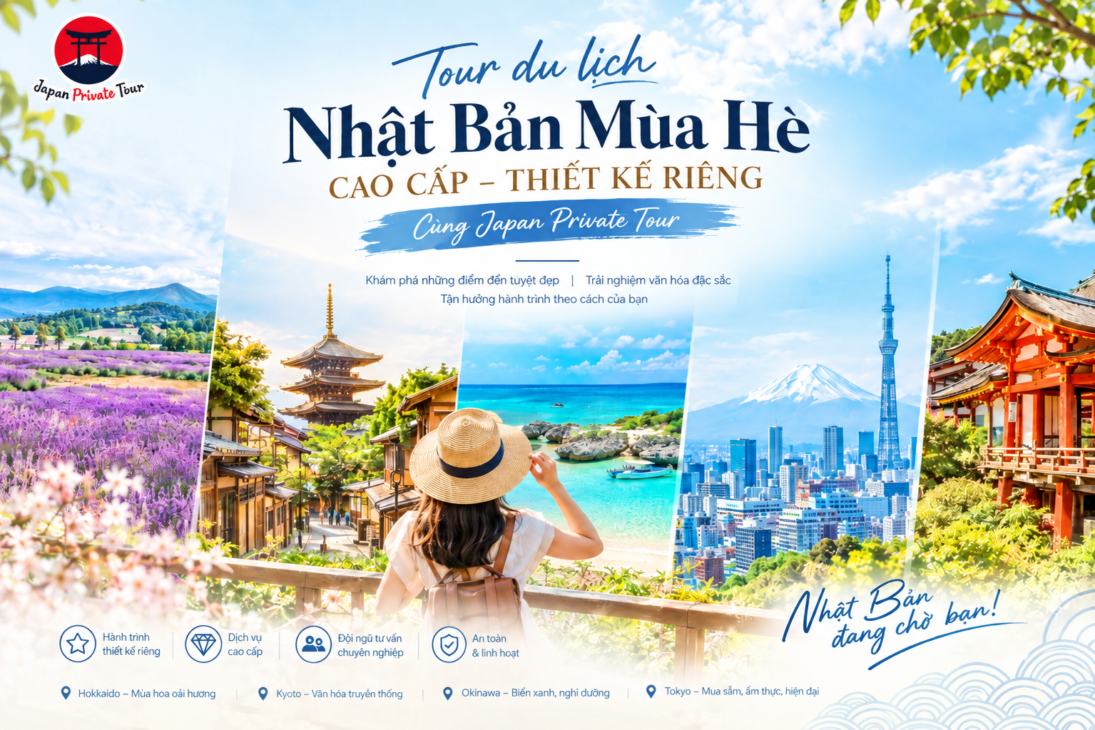 Tour du lịch Nhật Bản mùa hè cao cấp cùng Japan Private Tour