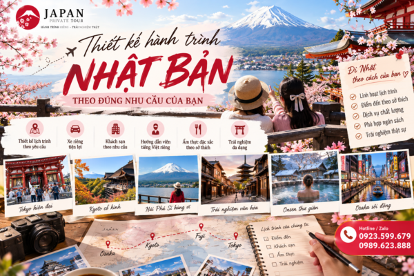 Thiết kế hành trình Nhật Bản: Thiết kế hành trình theo đúng nhu cầu cùng Japan Private Tour