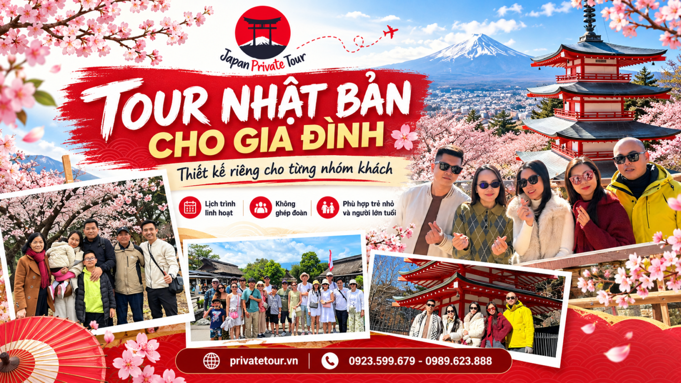 Tour Nhật Bản cho gia đình: Thiết kế riêng cho từng nhóm khách