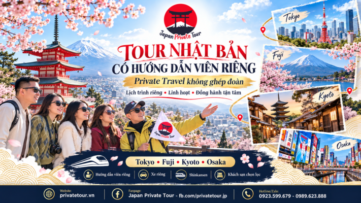 Tour Nhật Bản có hướng dẫn viên riêng: Private Travel không ghép đoàn cùng Japan Private Tour