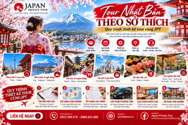 Tour Nhật Bản theo sở thích: Quy trình thiết kế tour cùng Japan Private Tour