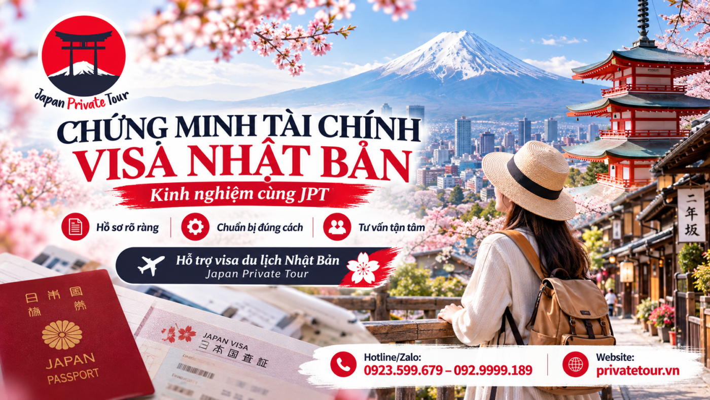 Chứng minh tài chính visa Nhật Bản: Kinh nghiệm cùng JPT